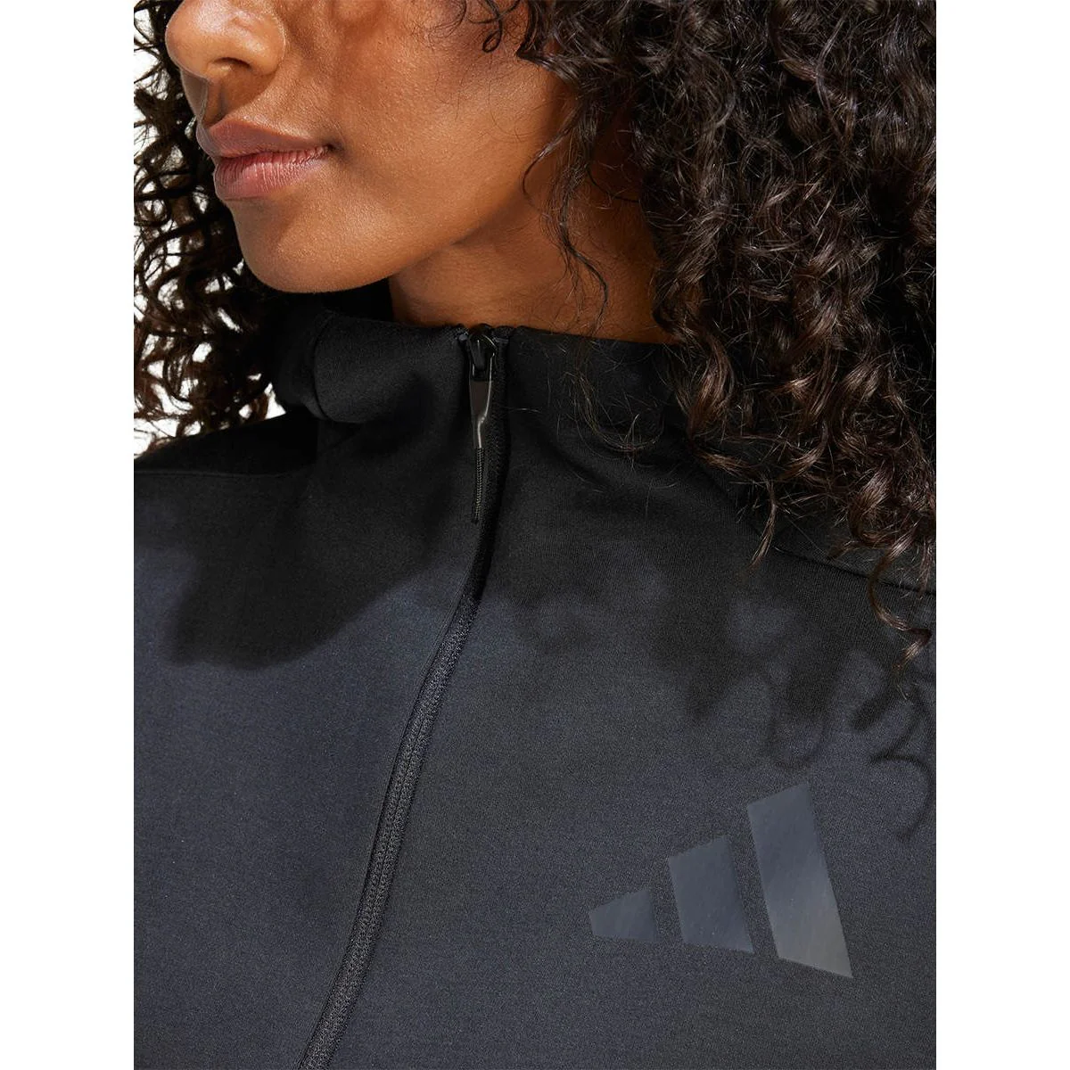 ADIDAS Z.N.E. Full-Zip Women's Hoodie - Black - L (ASIAN SIZE)