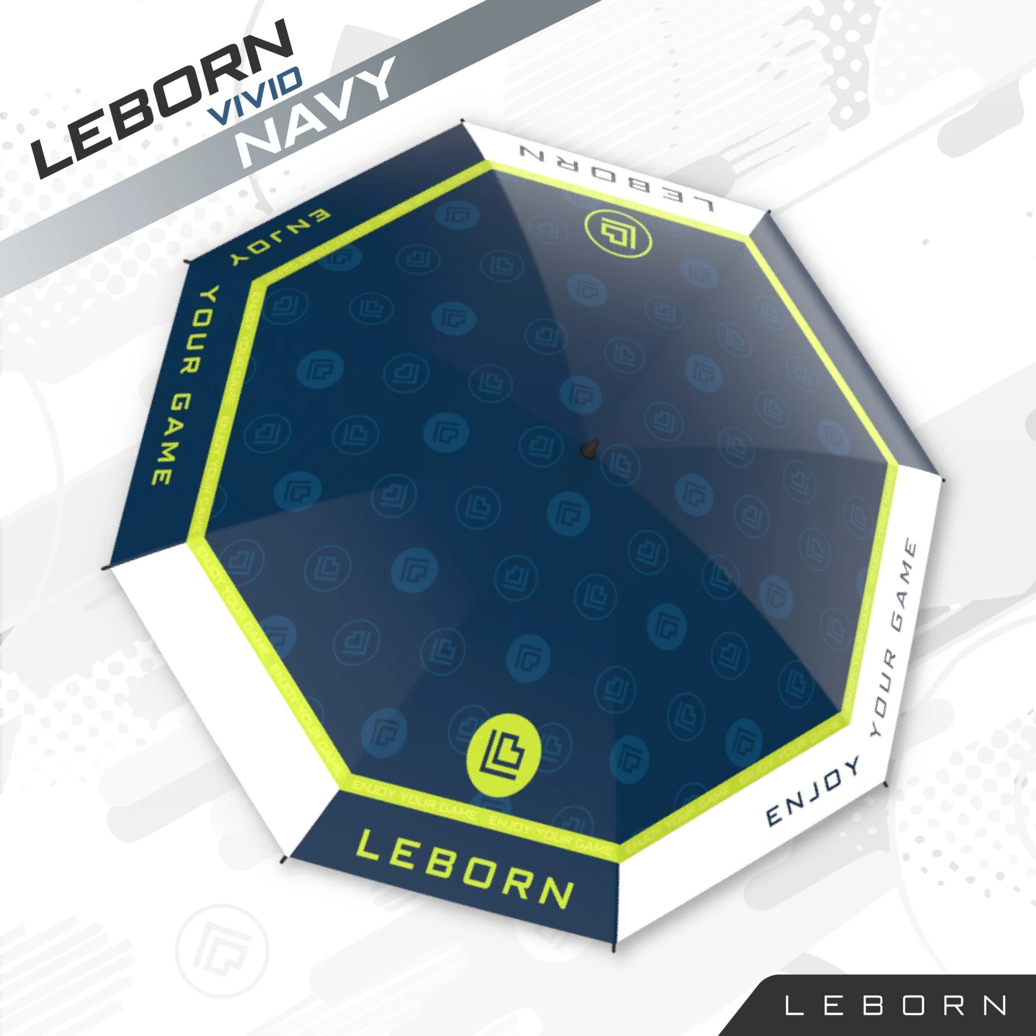 LEBORN ร่มกอล์ฟ MINI [30 นิ้ว] รุ่น VIVID - Multi color - 30 INCES - Black