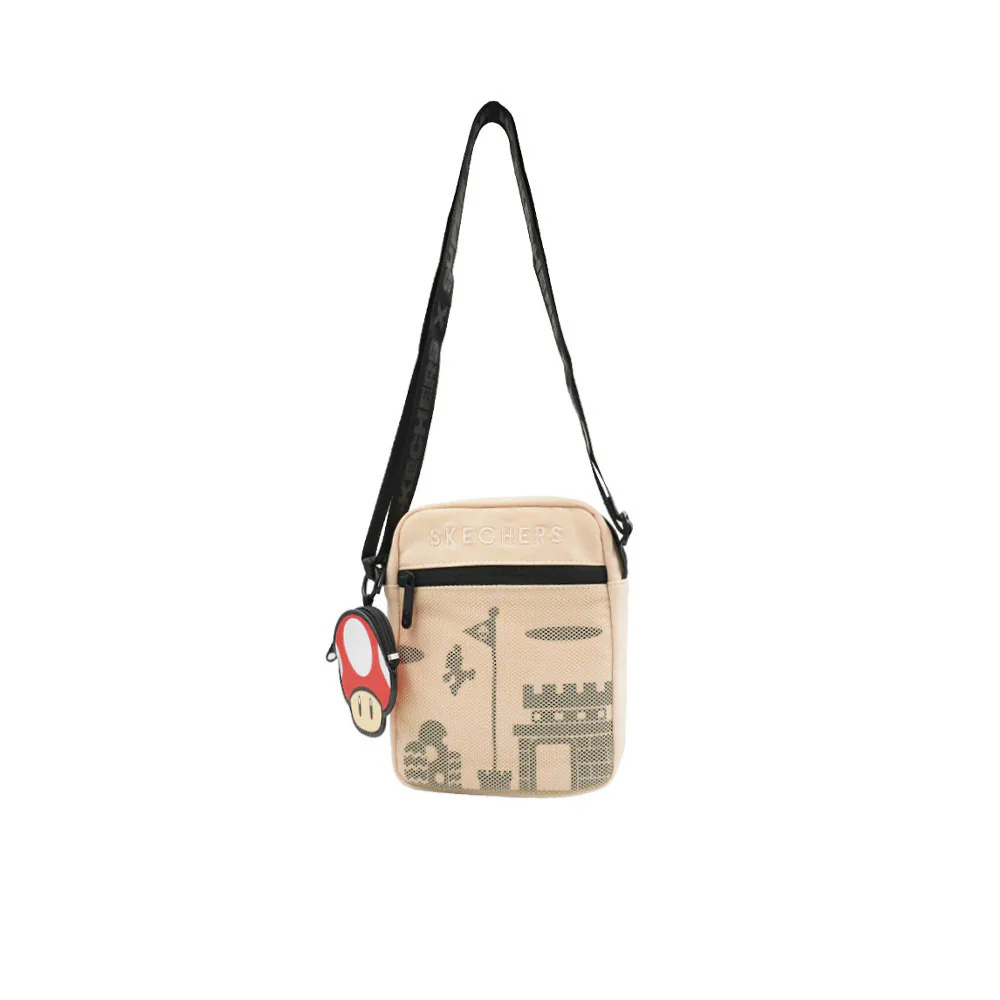 SKECHERS Nintendo Super Mario Mini Unisex Crossbody Bag - Cream - ONE SIZE