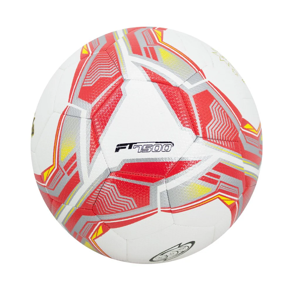 FBT ฟุตบอล FIVE STAR No.5 หนังเย็บ No.F7500 31693 - ขาว-แดง - Multi color - One Size