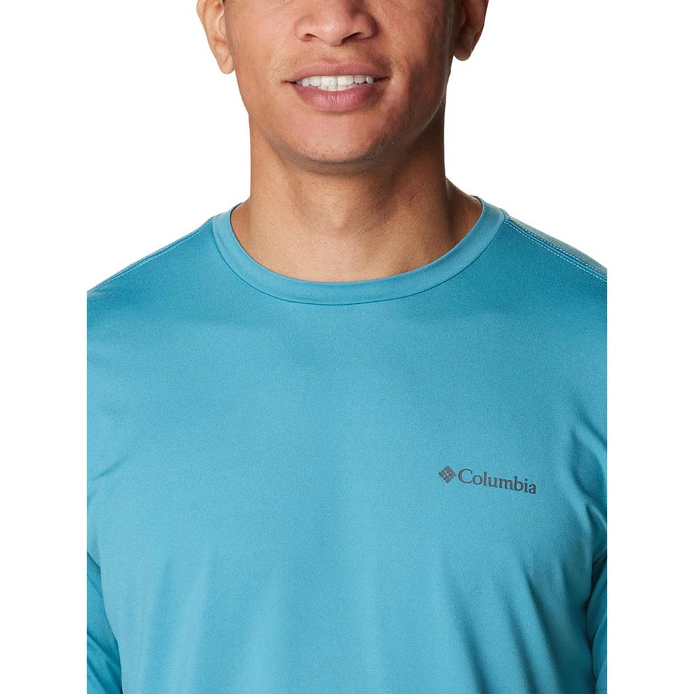 COLUMBIA Tech Trail Graphic Men's Hiking T-Shirt - Blue - 2XL (US SIZE)