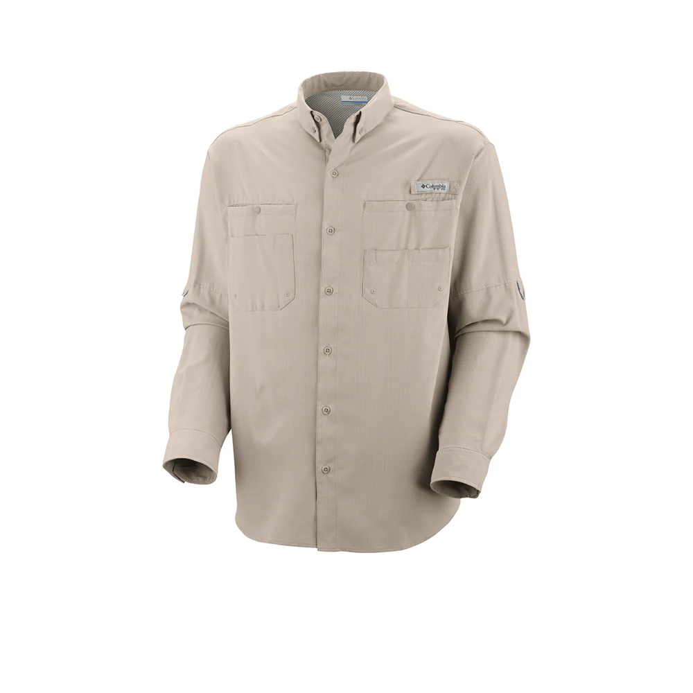 COLUMBIA PFG Tamiami™ II Long Sleeve Men's Fishing Shirt - Beige - 2XL (US SIZE)