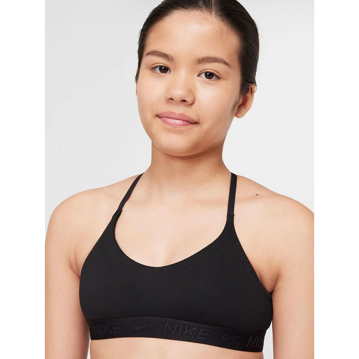 NIKE Indy Girls Sports Bra - Black - L (US SIZE)