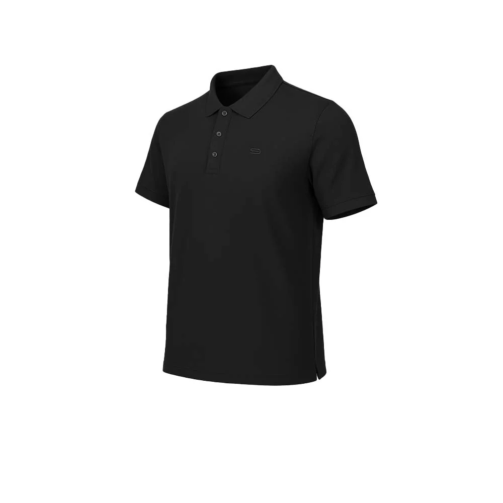9NINE Black Label Men's Golf Polo Shirt - Black - 2XL (US SIZE)