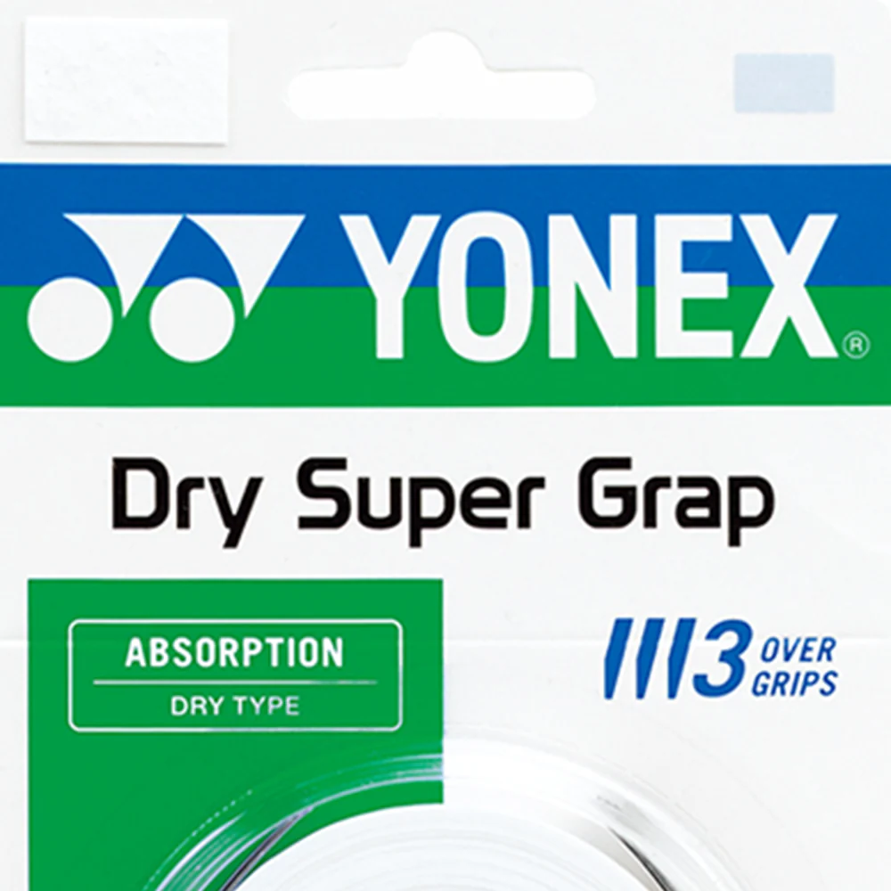 YONEX Dry Super Grap Badminton Grip - White - ONE SIZE