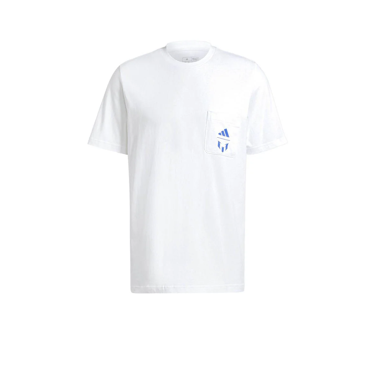 Мужская футбольная футболка Adidas Messi Graphic — цвет белый, размер L (UK SIZE)