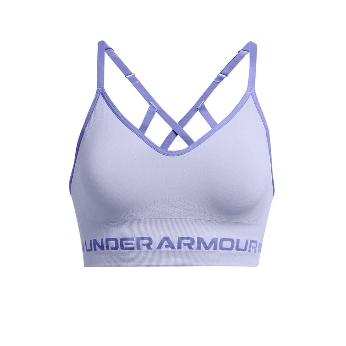 Женский спортивный топ Under Armour Seamless Low Long — цвет фиолетовый, размер L (американский размер)