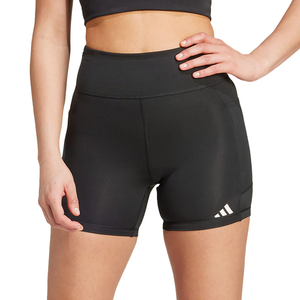 ADIDAS Own The Run Women's Running Leggings Shorts - Black - L (UK SIZE)