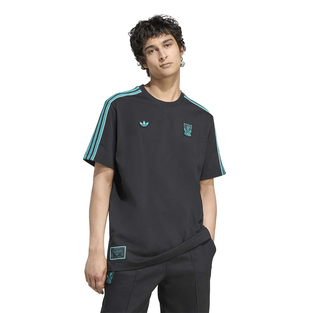 ADIDAS Liverpool FC Terrace Icons Men's Football T-shirt - Black - 2XL (UK SIZE)