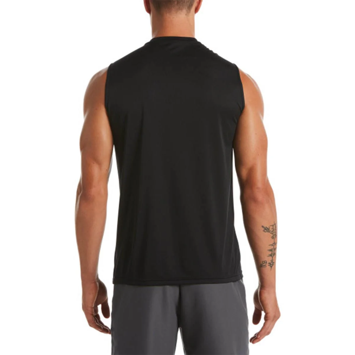 NIKE Essential Sleeveless Hydroguard Men's Swim Shirt - Black - L (US SIZE)