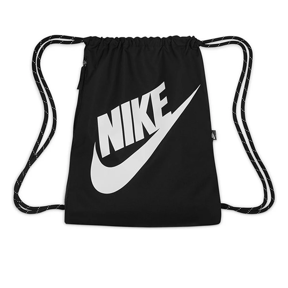 NIKE Heritage Unisex Gym Sack - Black - ONE SIZE