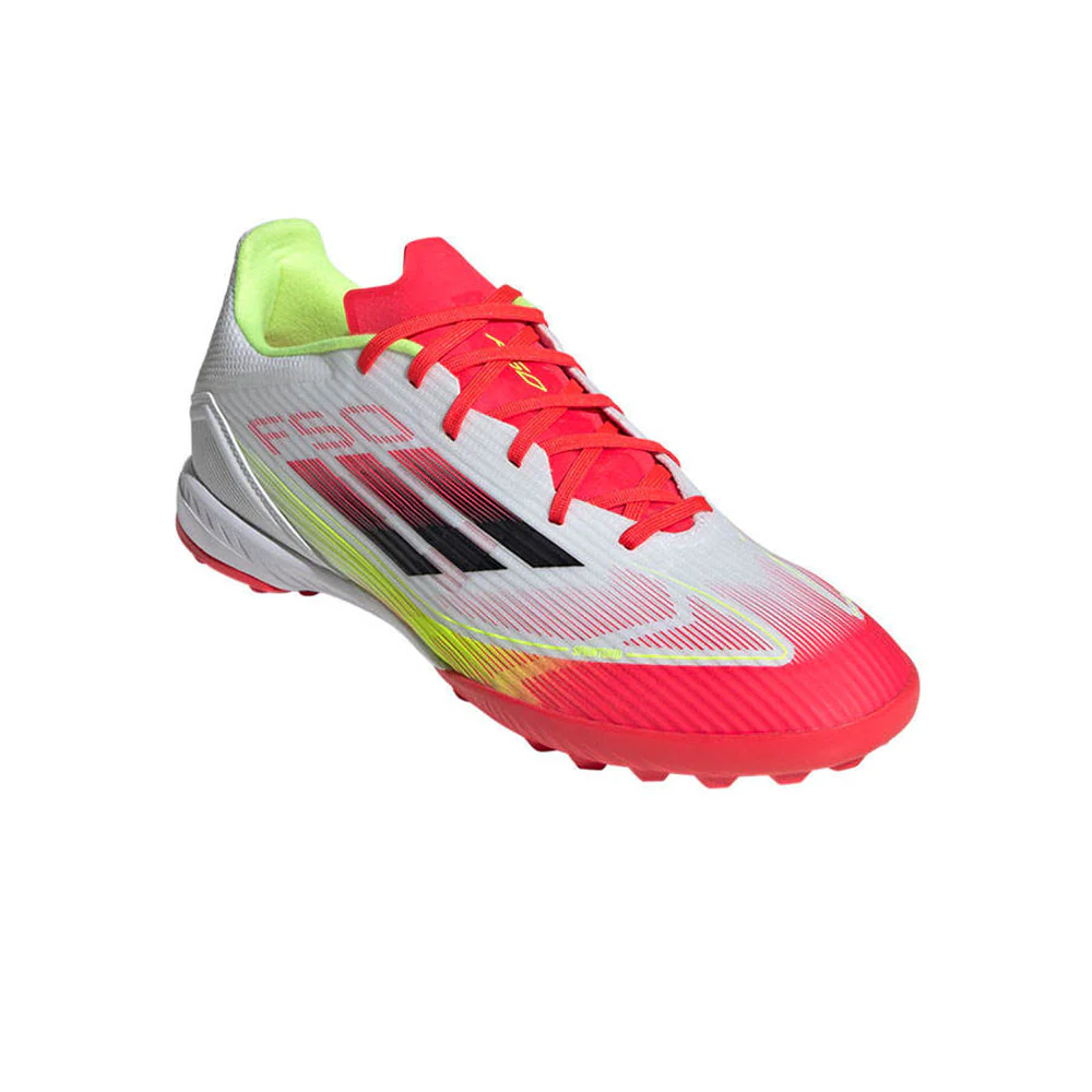 Мужские футбольные бутсы Adidas F50 League Tf — цвет белый, размер UK 10