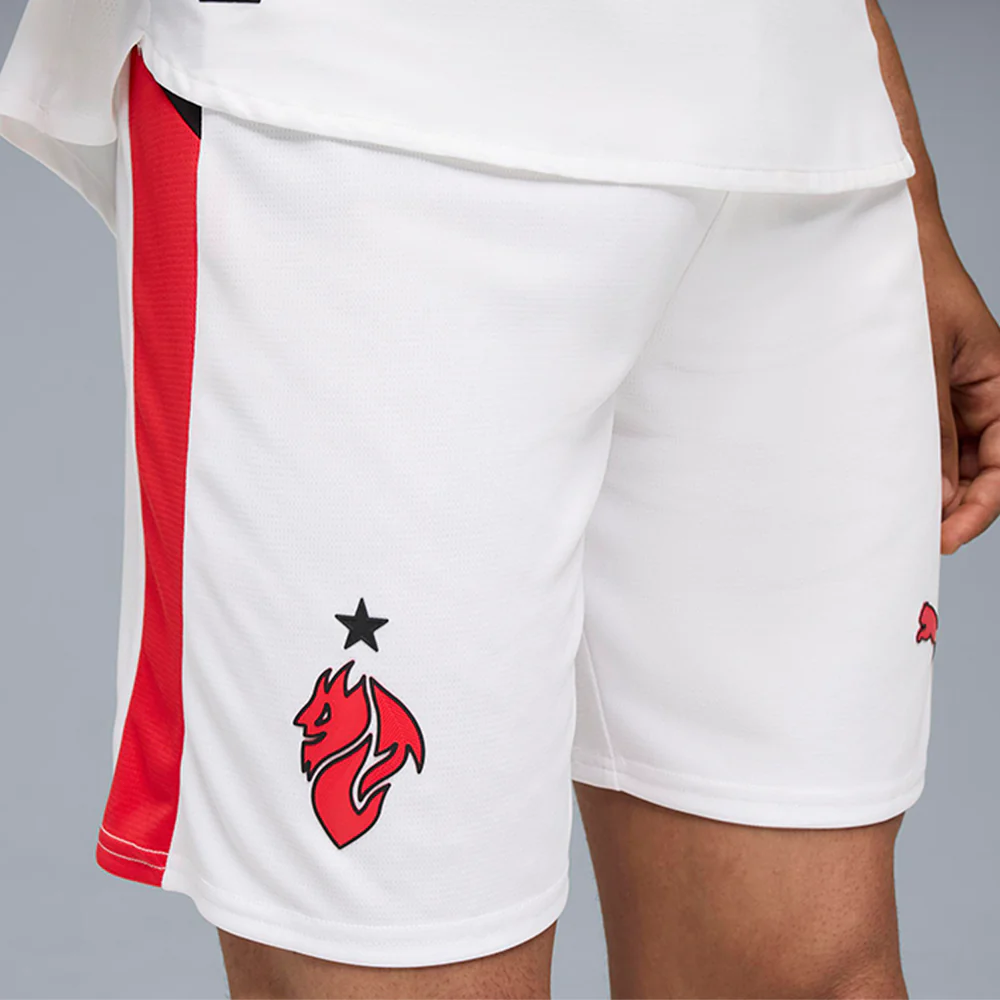 PUMA Men's AC Milan 2025/26 Football Shorts - White - 2XL (UK SIZE)