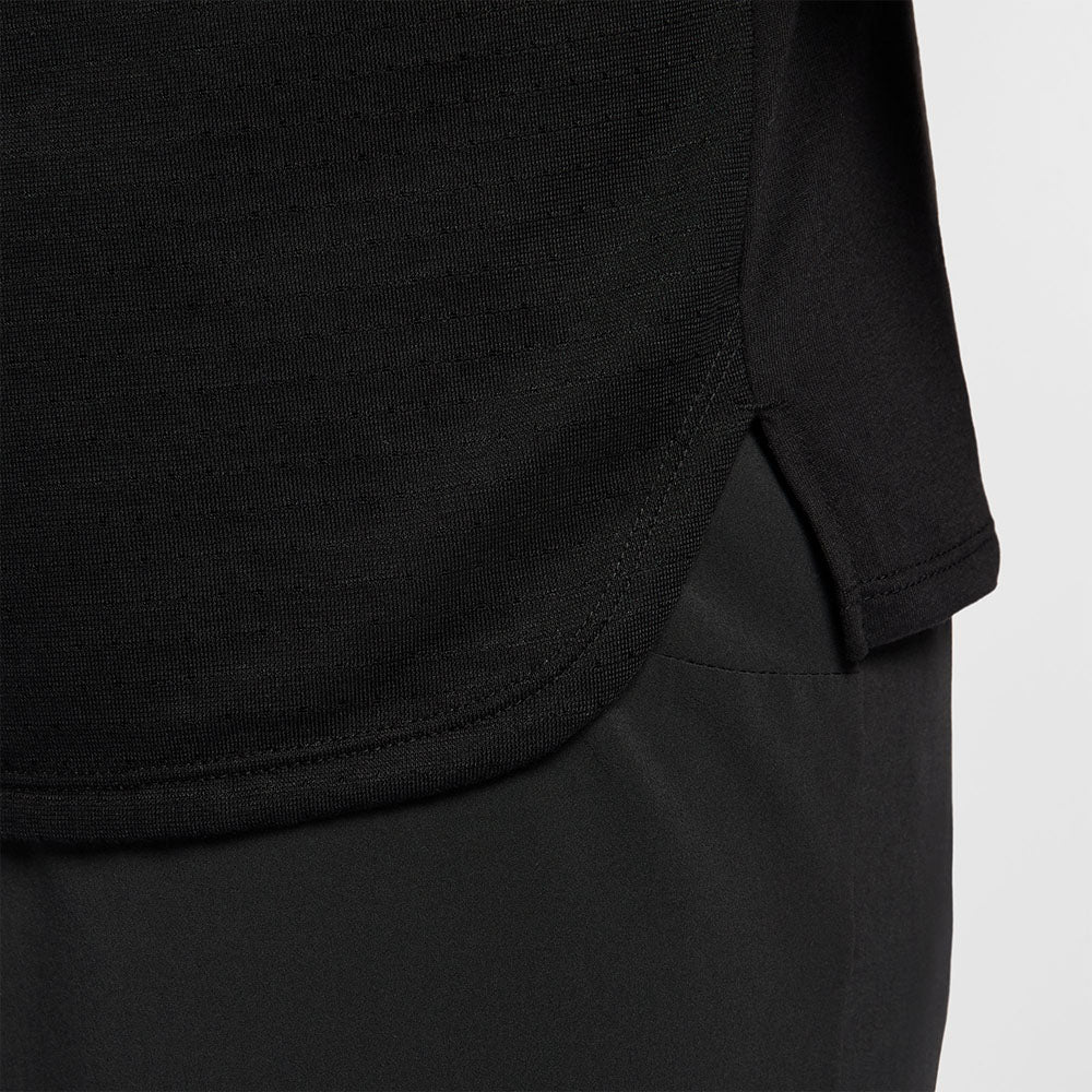 NIKE Trail Solar Chase Men's Running T-Shirt - Black - 2XL (US SIZE)