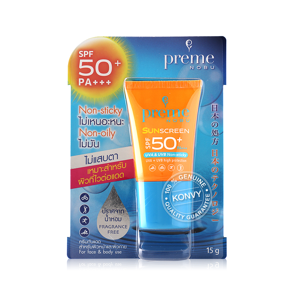 Солнцезащитное средство Preme Nobu SPF50+/PA+++ 15 г