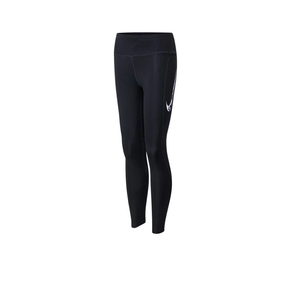 NIKE Fast Swoosh Mid-Rise 7/8 Women's Running Leggings - Black - L (US SIZE)