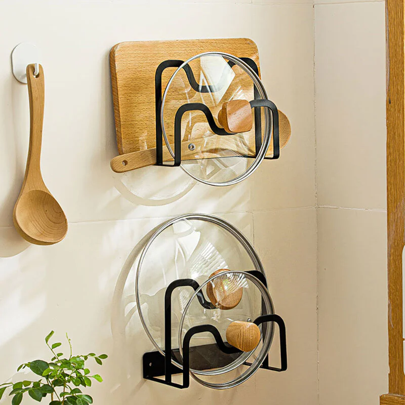 NaChuan Stylish Wall Mounted Pot Lid Holder