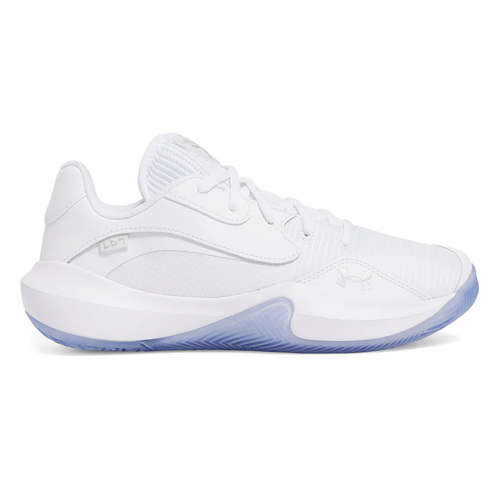UNDER ARMOUR Lockdown 7 Low Unisex Basketball Shoes - White - US 10