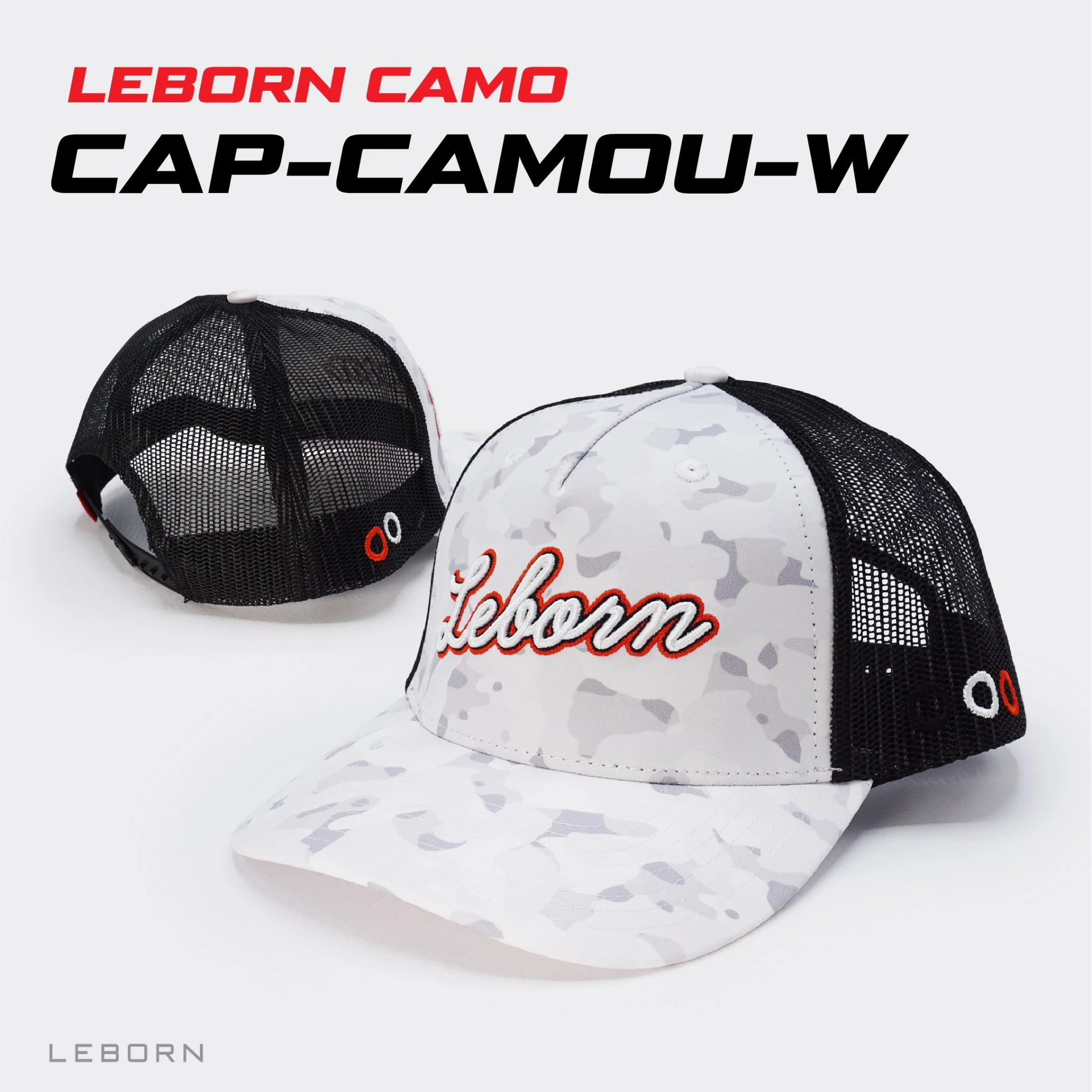 LEBORN CAMOU FLAGE Collection หมวกแก๊ป ลายพราง - Multi color - Free Size - Grey