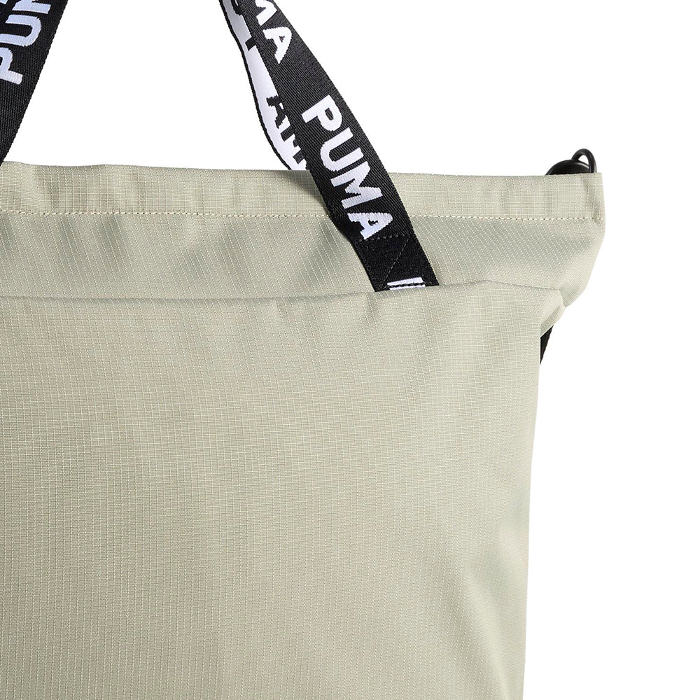Puma At Ess Barrel Unisex Tote Bag — цвет зеленый, размер единый размер