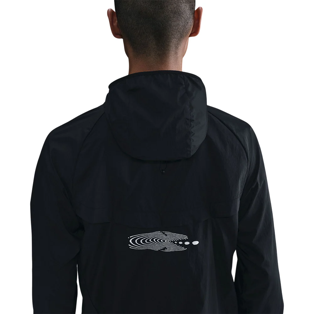 NIKE Stride UV Repel Men's Running Jacket - Black - L (US SIZE)