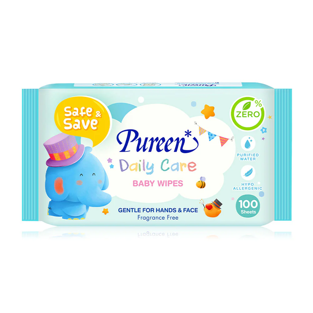 Pureen Daily Care детские Wipes 100 листов