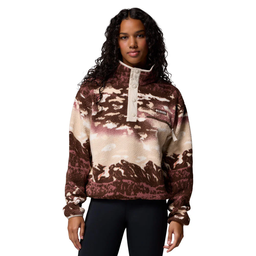 COLUMBIA Helvetia™ II Printed Cropped Half Snap Women's Sweatshirt