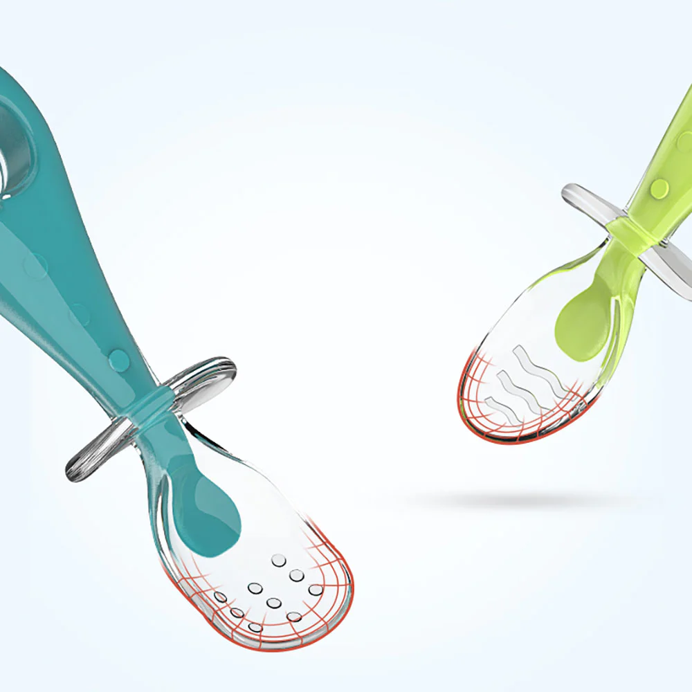 Hogokids детские Silicone Short Handle Food Supplement Spoon