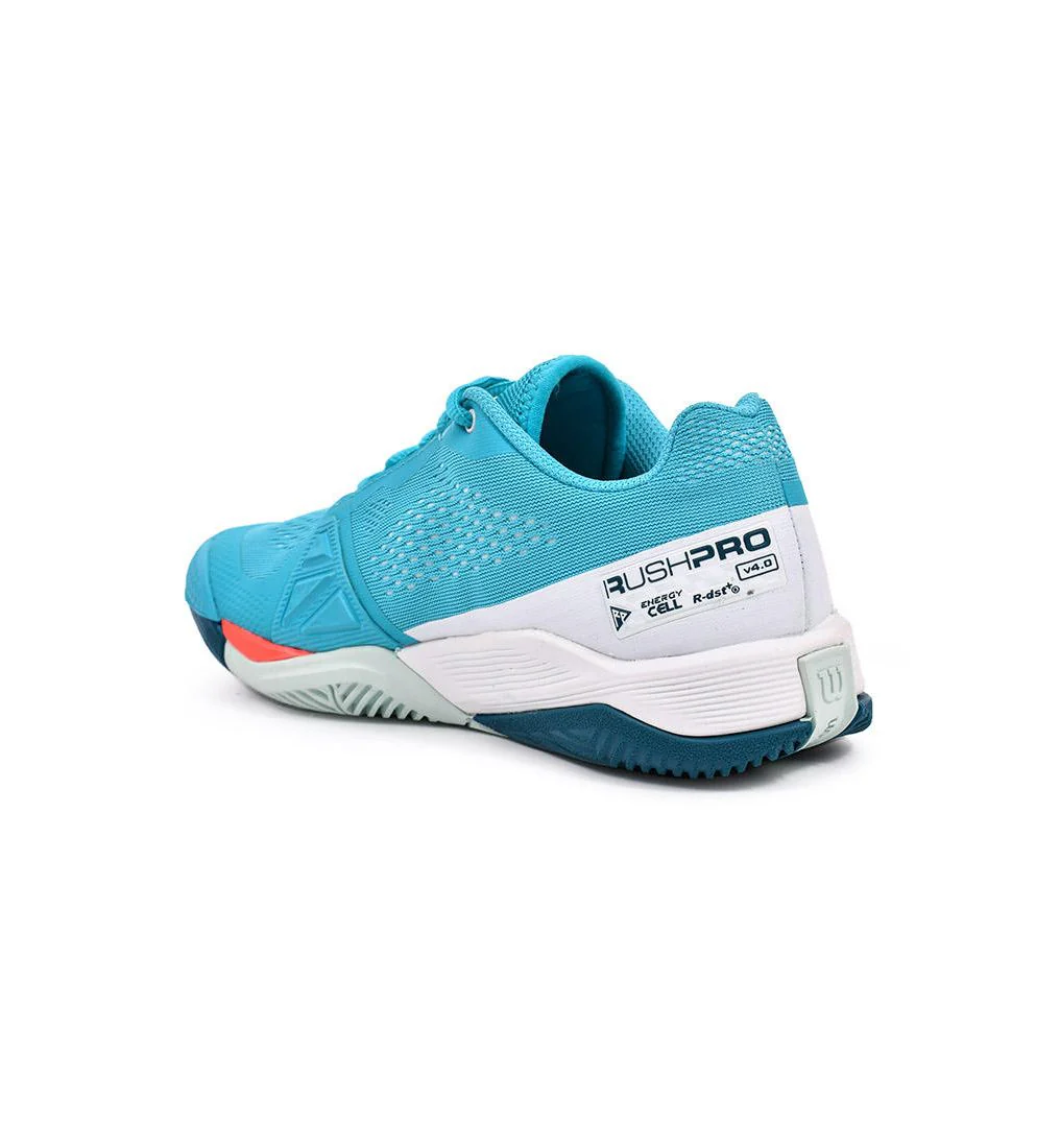 WILSON Rush Pro 4.0 Women's Tennis Shoes - Blue - US 10