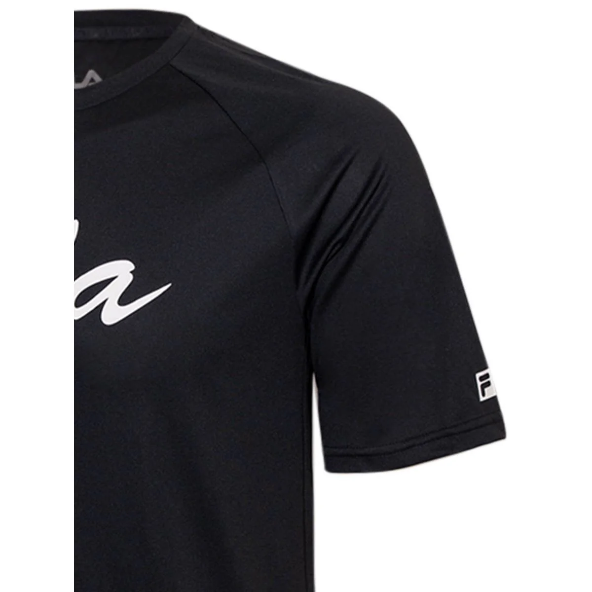 FILA Tennis TSA240814M Men's Training T-Shirt - Black - 2XL (US SIZE)