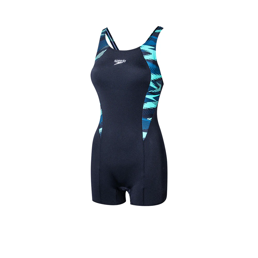 SPEEDO Hyperboom Splice Legsuit Women's Swimsuit - Black - 32 INCHES