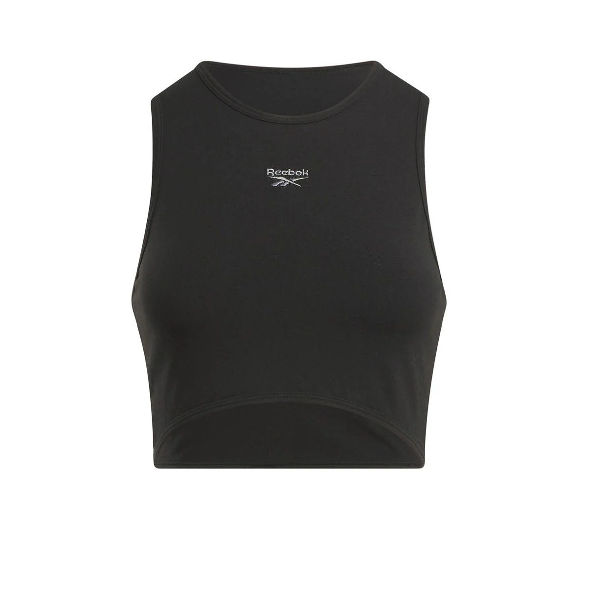 REEBOK Wide Cotton Bralette Women's Training Tank - Black - L (US SIZE)