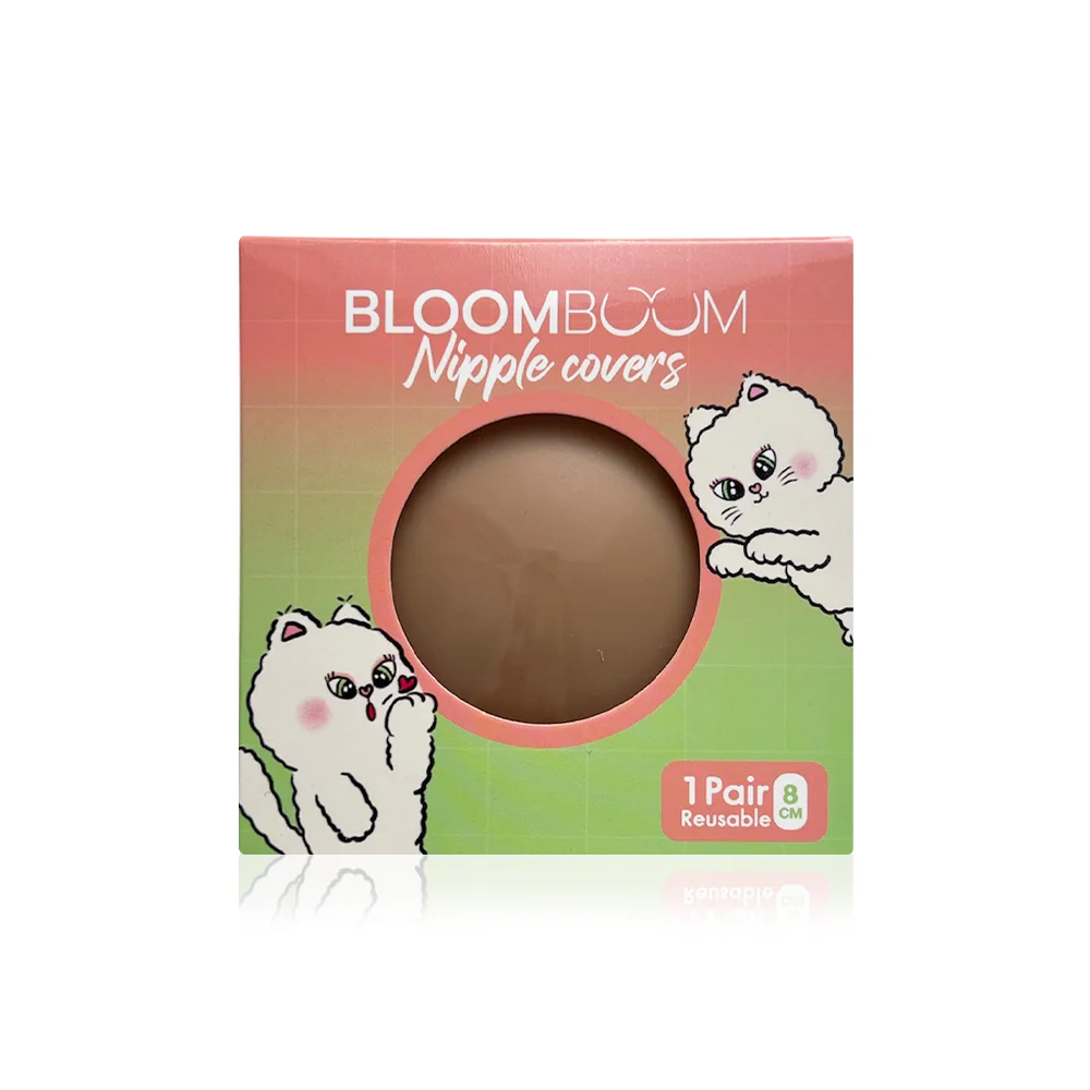 Bloomboom Silicone Nipple Cover 8x8 см [1 Pair] — Dark