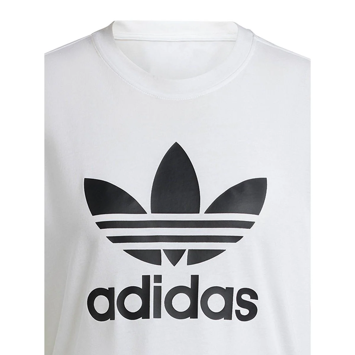 Женская футболка Adidas Originals Adicolor Trefoil Boxy — цвет белый, размер 2XS (азиатский размер)