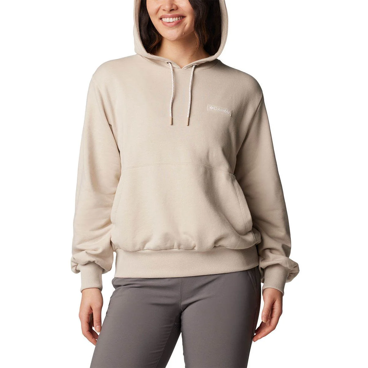 COLUMBIA Marble Canyon™ French Terry Women's Hoodie - Beige - L (US SIZE)