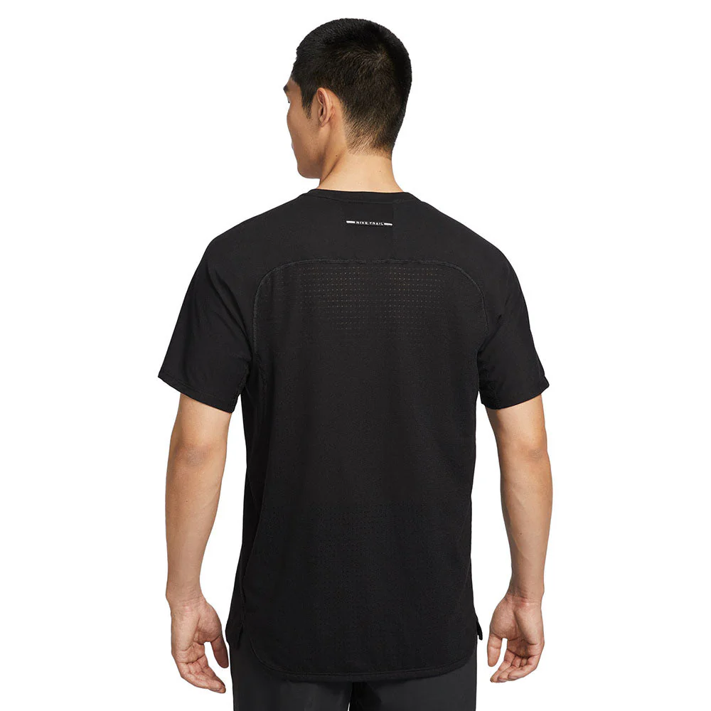 NIKE Trail Solar Chase Men's Running T-Shirt - Black - 2XL (US SIZE)