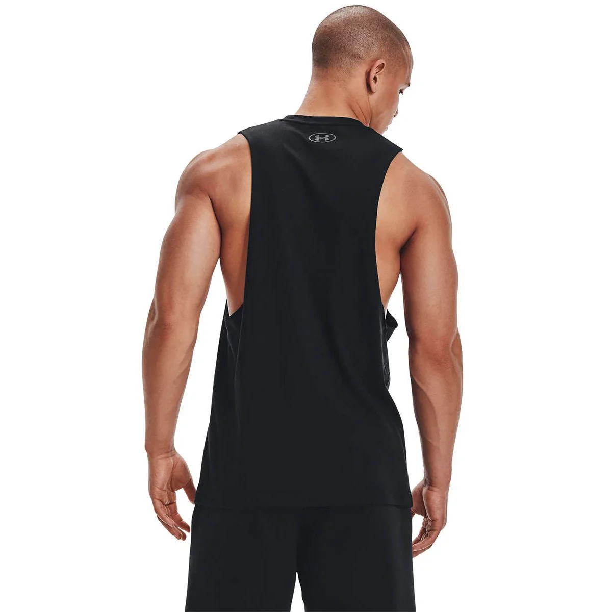 UNDER ARMOUR Sportstyle Left Chest Cut-Off Men's Training Tank - Black - L (US SIZE)