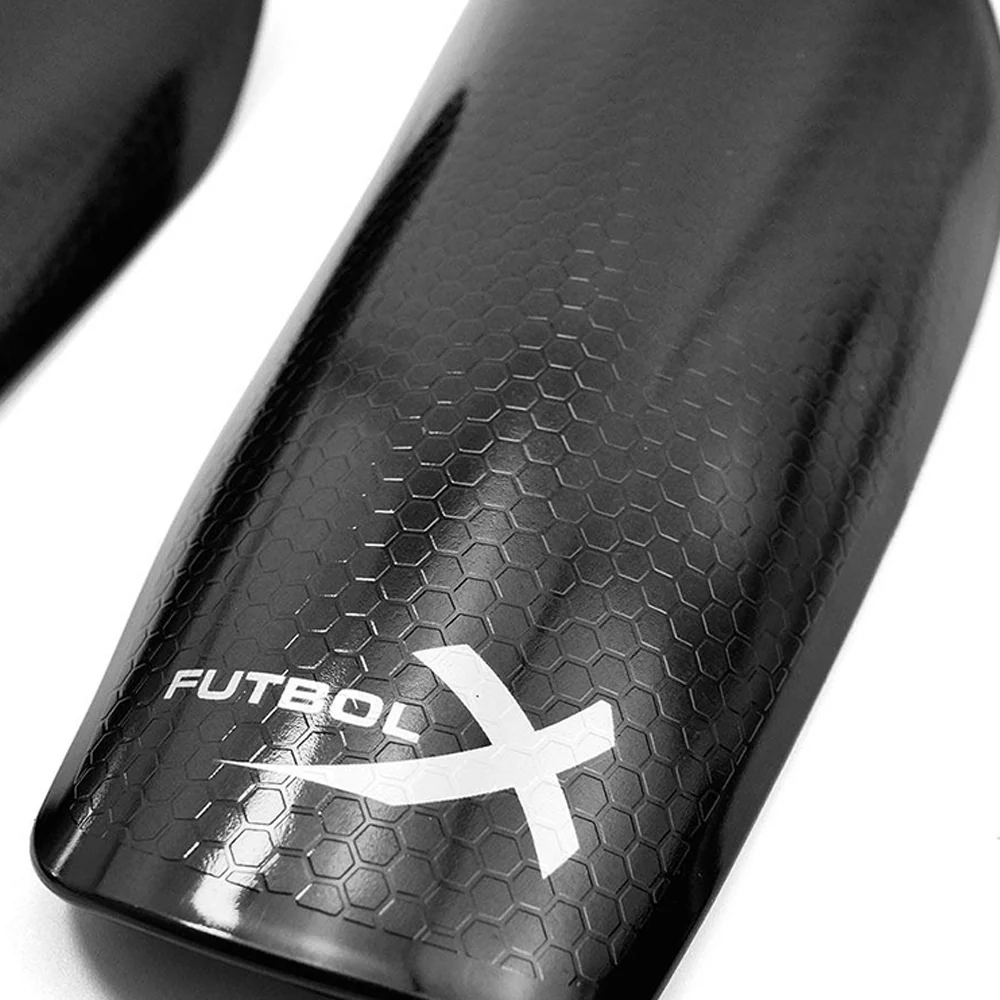 FUTBOLX Protect 02 Men's Football Shinguards - Black - L (US SIZE)