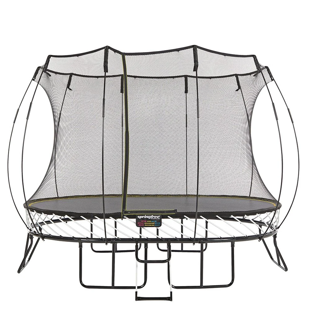 Springfree แทรมโพลีนที่กระโดด รุ่น O77 ทรงวงรี ขนาด 2.4x3.4 เมตร สีเทา - Grey - One Size