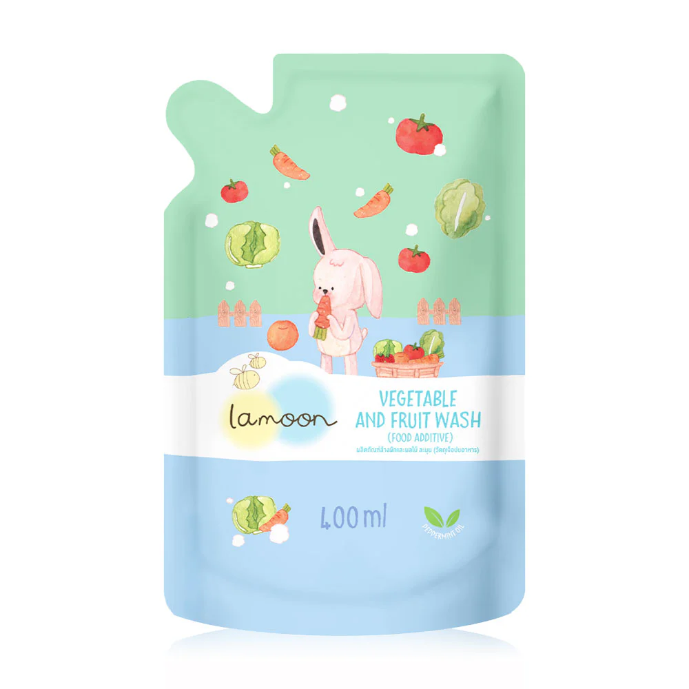 Lamoon Organic Vegtable And Fruit Wash Refill 400ml
