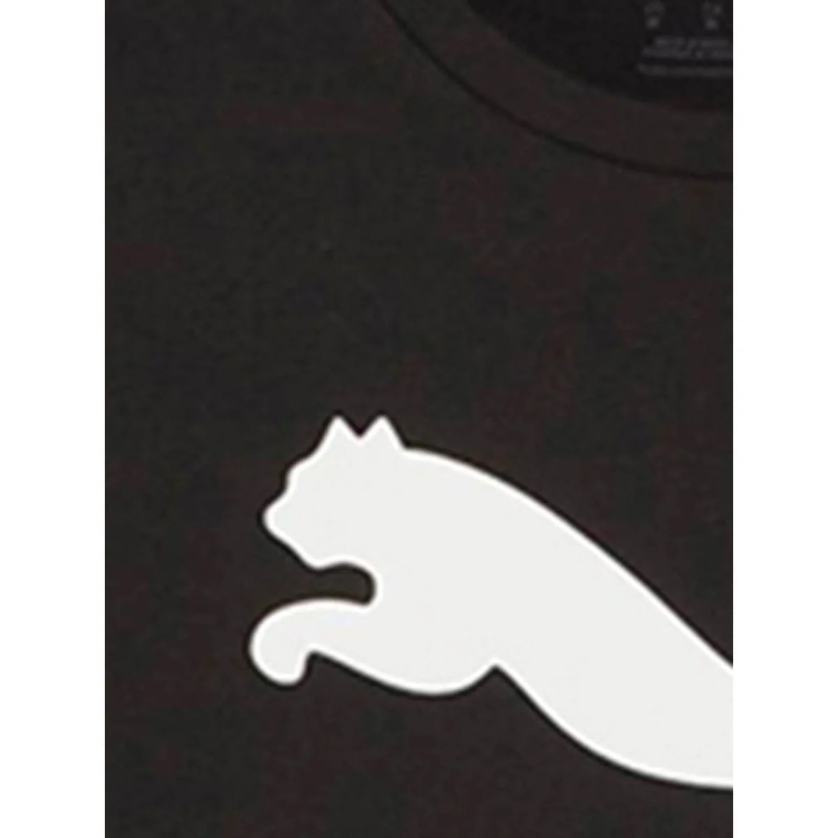 PUMA TeamRISE Logo Cotton Men's Football T-Shirt - Black - L (UK SIZE)