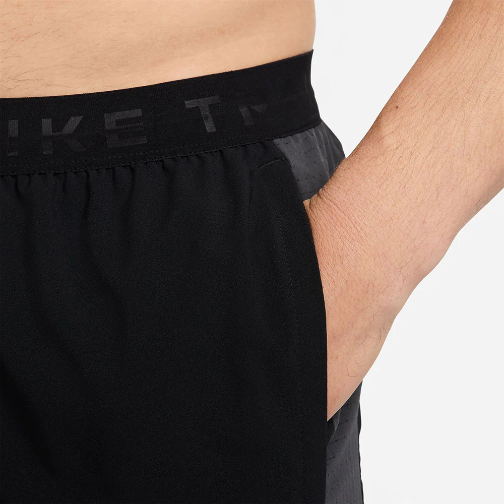 NIKE Dri-FIT Trail 6" Brief-Lined Men's Running Shorts - Black - L (US SIZE)