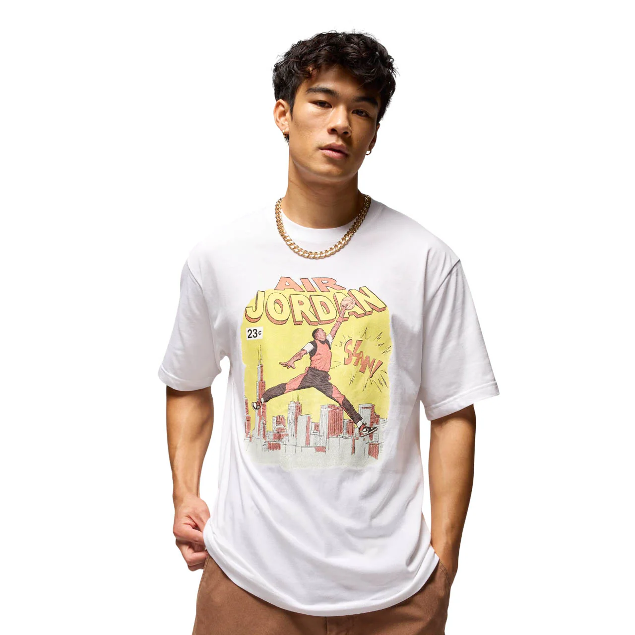 Мужская футболка Nike Jordan Basketball — цвет белый, размер 2XL (американский размер)