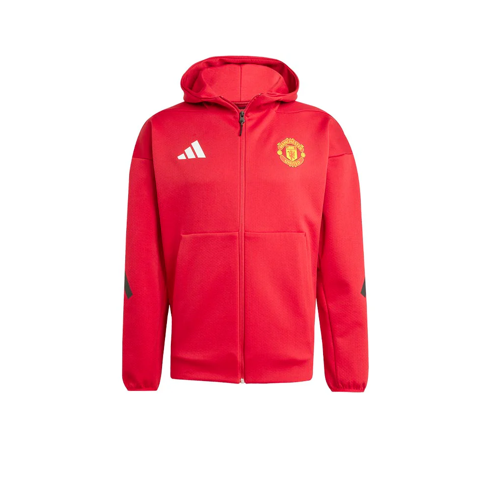 Мужская куртка Adidas Manchester United Z.N.E. Anthem Football — цвет красный, размер 2XL (UK SIZE)