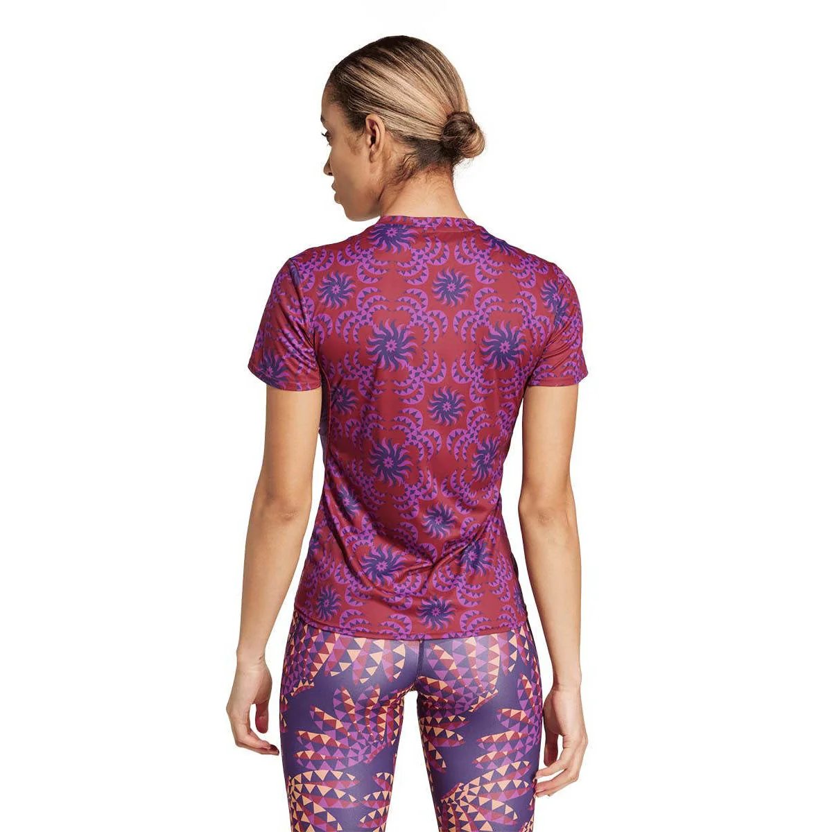 ADIDAS Adizero x FARM Women's Running T-Shirt - Purple - 2XL (ASIAN SIZE)
