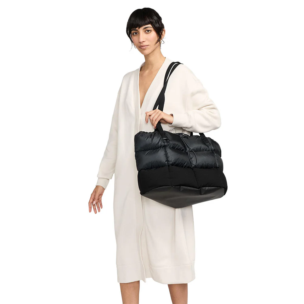 NIKE Sportswear Puffle Unisex Tote Bag - Black - ONE SIZE
