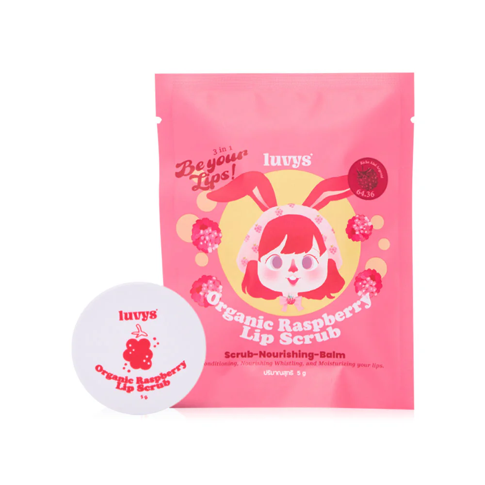 LUVYS Organic Raspberry Lip Scrub 5g