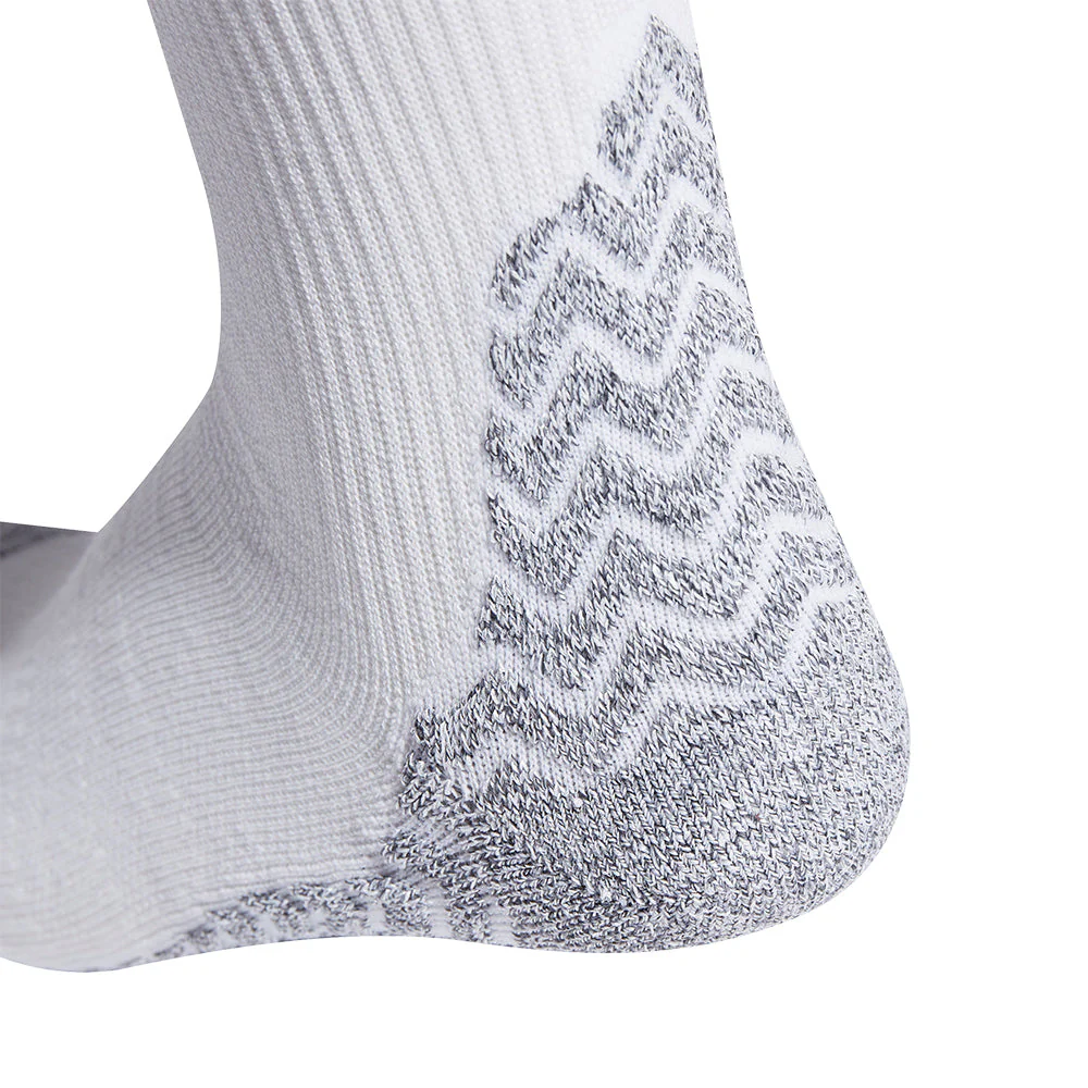 ADIDAS Football GRIP Knitted Crew Cushioned Performance Men's Football Socks - White - L (UK SIZE)
