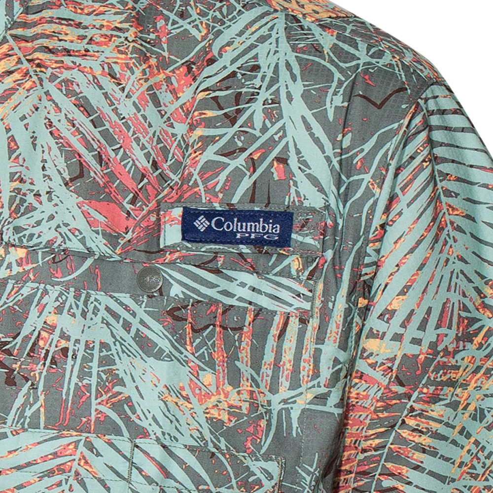 COLUMBIA PFG Super Tamiami™ Short Sleeve Men's Fishing Shirt - Green - 2XL (US SIZE)