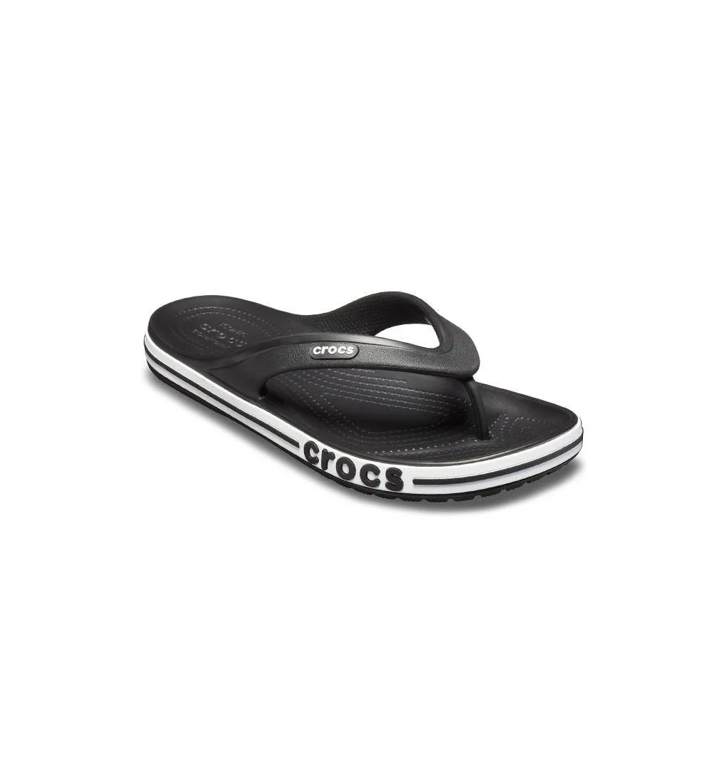 CROCS Bayaband Flip Unisex Sandals - Black - US M10/W12